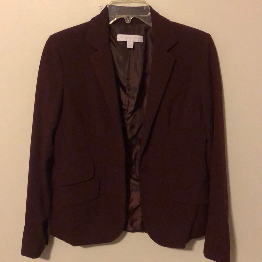 New York & Co Burgundy Blazer